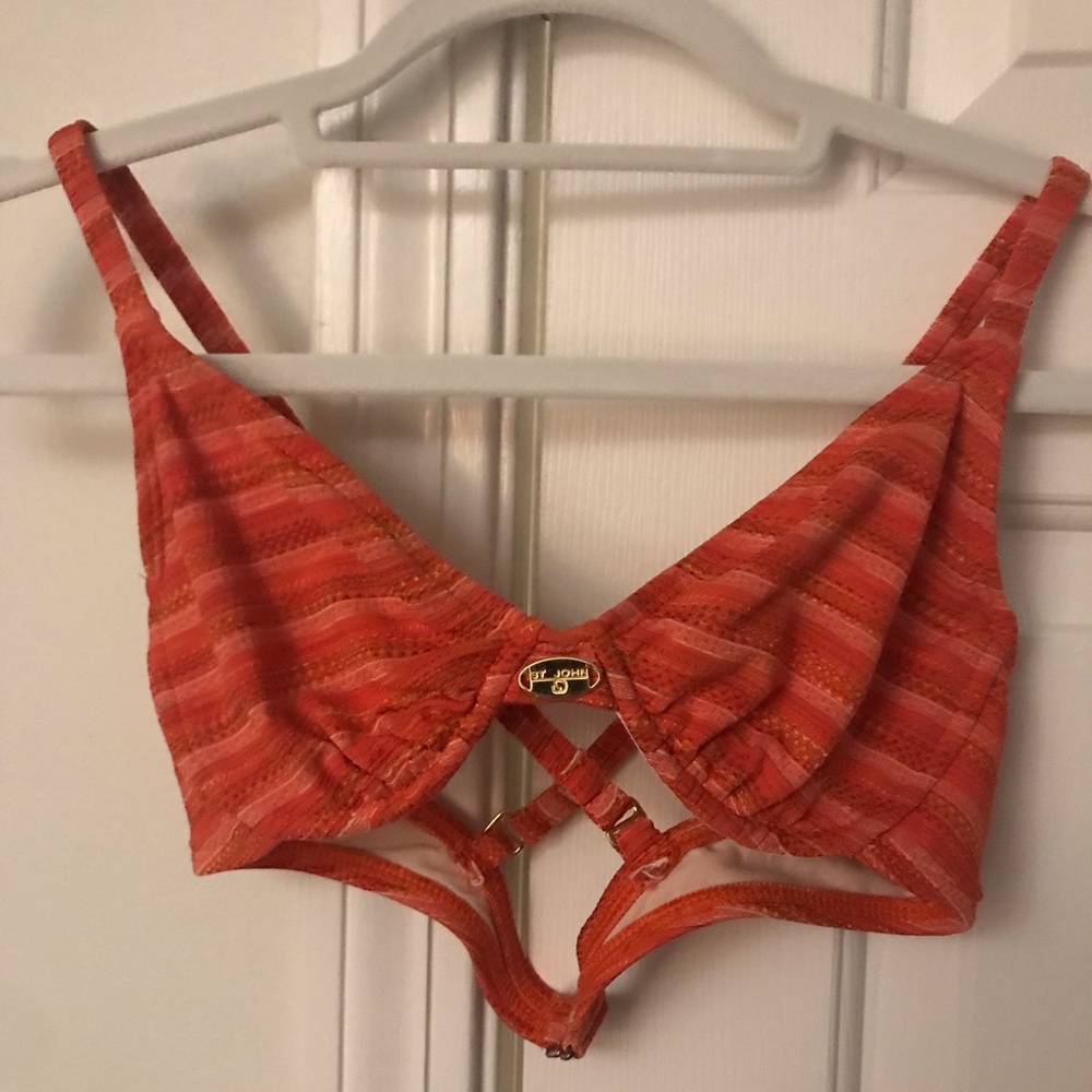 St. John Swim Trio: Bikini Swimsuit in Size 6 and Matching Swim Skirt in Small